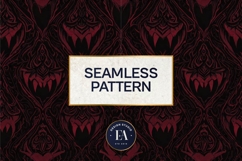 Vampire Fangs Pattern, Dark Gothic Teeth Digital Paper Product Image 3