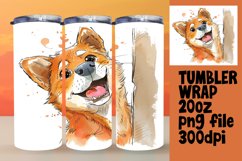 Amusing Funny Dog Tumbler Wrap - 20oz Product Image 1