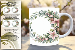 Delightful 15oz Mug Wrap Png Artwork , Christmas Product Image 1