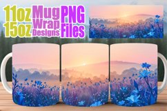 Sublimation Mug Wrap - Spring Beauty Landscape Product Image 1
