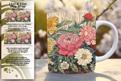Serene Springtime Floral Mug Wrap Design 15oz Product Image 1