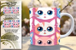 Rainbow Meow-tropolis: Colorful Mug Sublimation Product Image 1