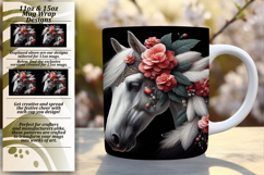 Luxurious 11oz Png Mug Wrap Template , Horse Product Image 1