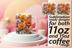 Fresh Dreamy Flower 3D Mug Wrap 11oz 15oz Product Image 1