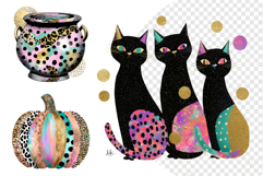 Coquette Sparkly Halloween Clipart Product Image 1
