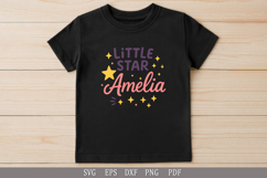 Little Star Amelia SVG - Personalized Name Design for Gifts Product Image 4