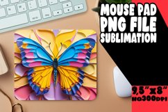 Spring Butterfly Sublimation Pad - 3D Design Product Image 1
