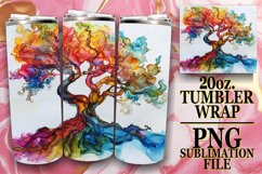 Chic Radiant Dynamic Vibrant Blossom Floral Tumbler Product Image 1