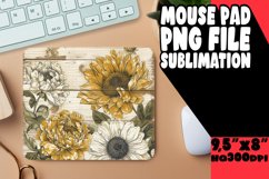 Antique Springtime Floral Sublimation Mouse Pad Product Image 1