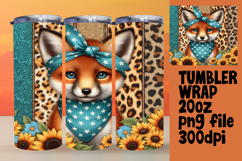20oz Tumbler Template for Gifts , Cute Animals Product Image 1