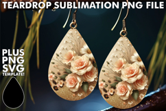 BRIGHT Teardrop Earrings Gift PNG, Leopard Prints Product Image 1