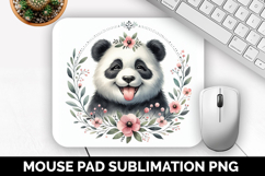 Panda, Cute Animal Mouse Pad PNG, Animal Lover Gift Product Image 1