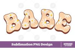 babe Png Retro Flowers Mother&#039;s Day Floral Mom Sublimation Product Image 1
