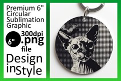 Joyful Cat Sublimation: Keychain &amp; Coaster Assortment Product Image 1