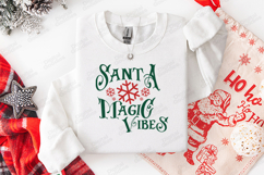 Santa Magic Vibes Shirt Product Image 2