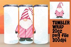 Festive Gnome Tumbler Wrap Christmas 20oz Design Product Image 1