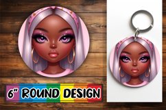 Whimsical Round Designs for Gifts PNG, Love Girl Product Image 1