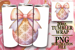 Bright love 20oz tumbler wrap, Easter Egg Product Image 1