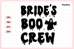Spooky Bachelorette Party Saying SVG | Bride's Boo Crew Product Image 3
