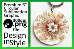 Beautiful Circle PNG for Sublimation , Autumn Flower Product Image 1