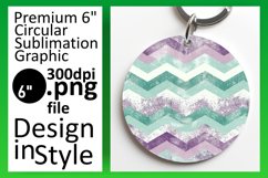 Glittery Sparkly Stripes Round Design Art Product Image 1