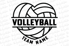 Team Name Volleyball SVG | SVG Cut files | Cricut Product Image 1