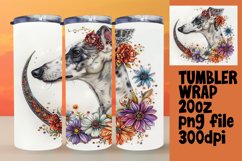 Paw-sitive Pups: Watercolor Tumbler Wrap 20oz Product Image 1