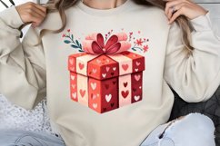 Cute Watercolor Valentines Day Clipart PNG Product Image 1