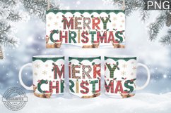 Merry Christmas Mug Wrap - Christmas Mug Sublimation Product Image 1