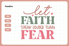 15 Christian Quotes SVG Bundle | Faith Sayings Product Image 11