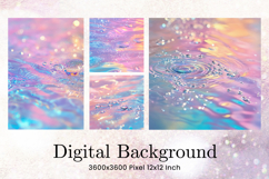 Water Bubbles Background Rainbow Water Drop Wallpaper_134 Product Image 1