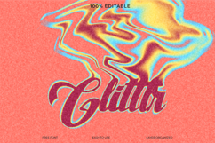 Retro Y2K Trippy Psychedelic Text Effect Template Product Image 1