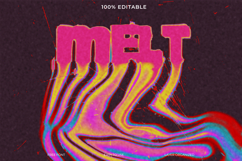 Melted Groovy Trippy Psychedelic Text Effect Product Image 1