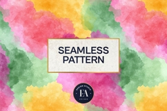 Watercolor Wash Digital Paper | Seamless Rainbow Texture Product Image 3