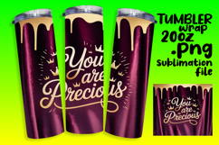 Amazing 20oz Tumbler Wrap Download , Girl Quote Product Image 1