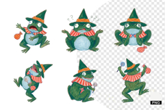 Witch Frog Clipart Product Image 1