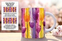 Spring Flower &amp; Stripe Mug Wrap - Delightful Spring Product Image 1