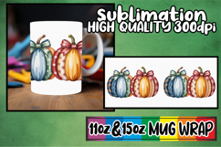 Joyful evenings 11oz 15oz sublimation wrap, Pumpkin Watercol Product Image 1