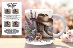 Beautiful Png For 15oz Mug Wrap , Western Product Image 1