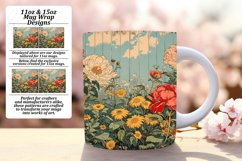 Retro Garden Delight Mug Sublimation Art 11oz Product Image 1
