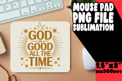 VIBRANT MOUSE PAD SUBLIMATION PNG, Religious Product Image 1