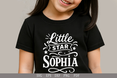 Little Star Sophia SVG - Personalized Name Design Product Image 2