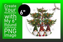Sophisticated Round Design for Sublimation , Gnomes Product Image 1