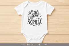 Little Star Sophia SVG - Personalized Name Design Product Image 3