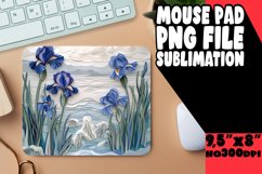 3D Flower Hole Mouse Pad Sublimation Print PNG Product Image 1