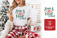 Santa Magic Vibes Shirt Product Image 1