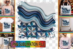 Cheerful PNG Sublimation Art, Pattern Product Image 1