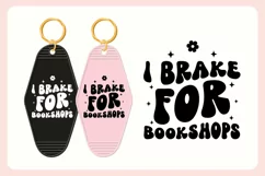 Book Lover Motel Keychain SVG Vol. 2 | I Brake For Bookshops Product Image 3
