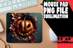 WHIMSICAL MOUSE PAD PNG DESIGN, 3D Pumpkin Product Image 1