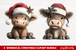 Whimsical Christmas Clipart | Cute Festive Holiday PNG Product Image 1